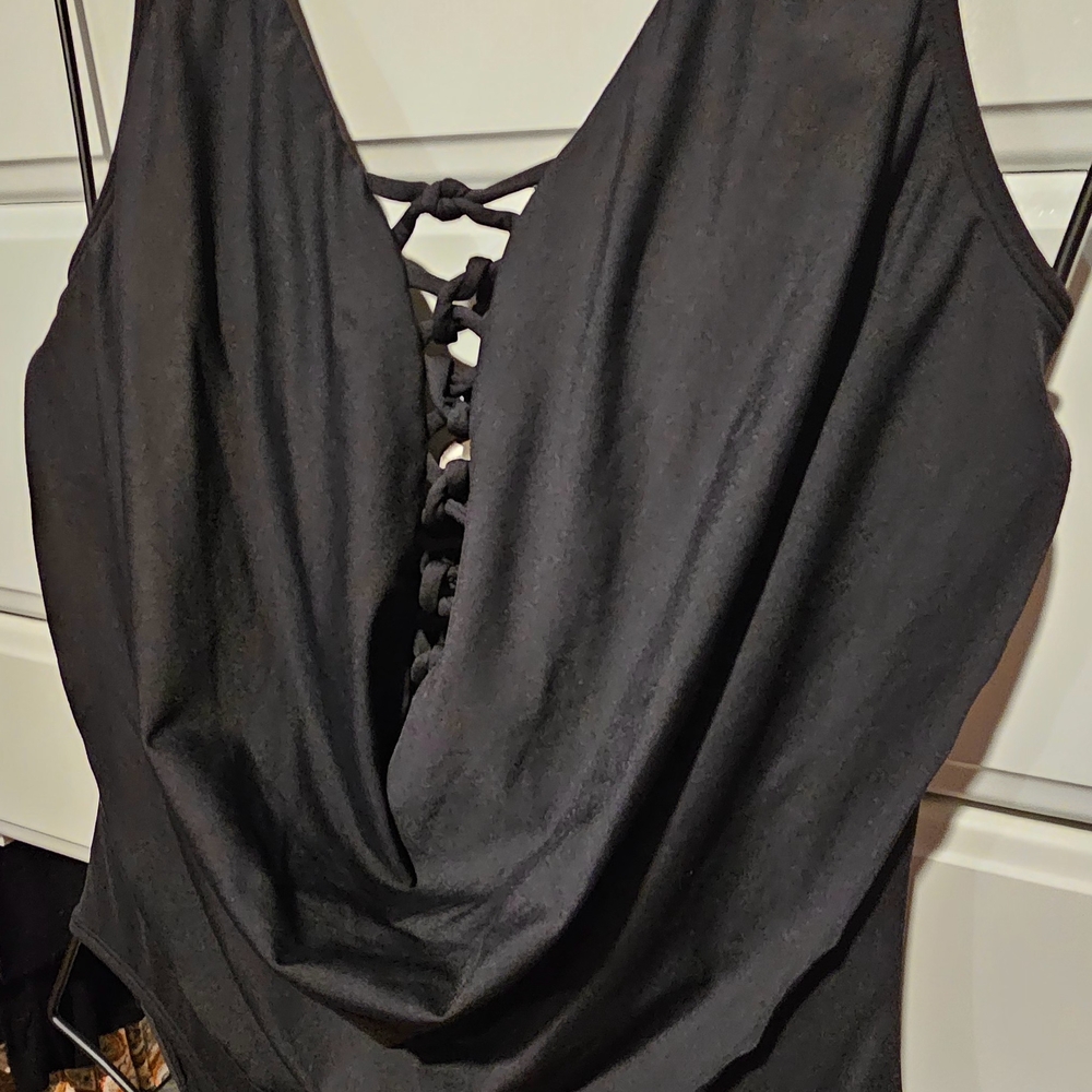Bleu Rod Beattie Black One Piece Swimsuit